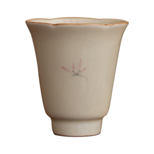 Hand-painted Tea Cup Gongfu Tea Set Tea Drinking Cup Solid Glaze Host Cup Home Use Single Cup Ceramic Tea Drinking New Chinese Style Aroma