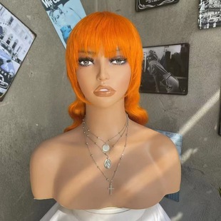 African Fashion Short Curly Bob with Bangs Real Human Hair Wig Amazon Bestseller Dropshipping