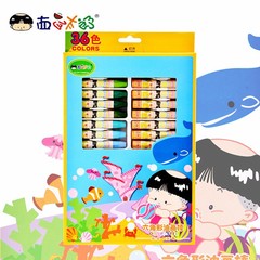 Watermelon Taro safe and easy to wash 36-color hexagonal oil pastels RO66691-4 children's color painting crayons