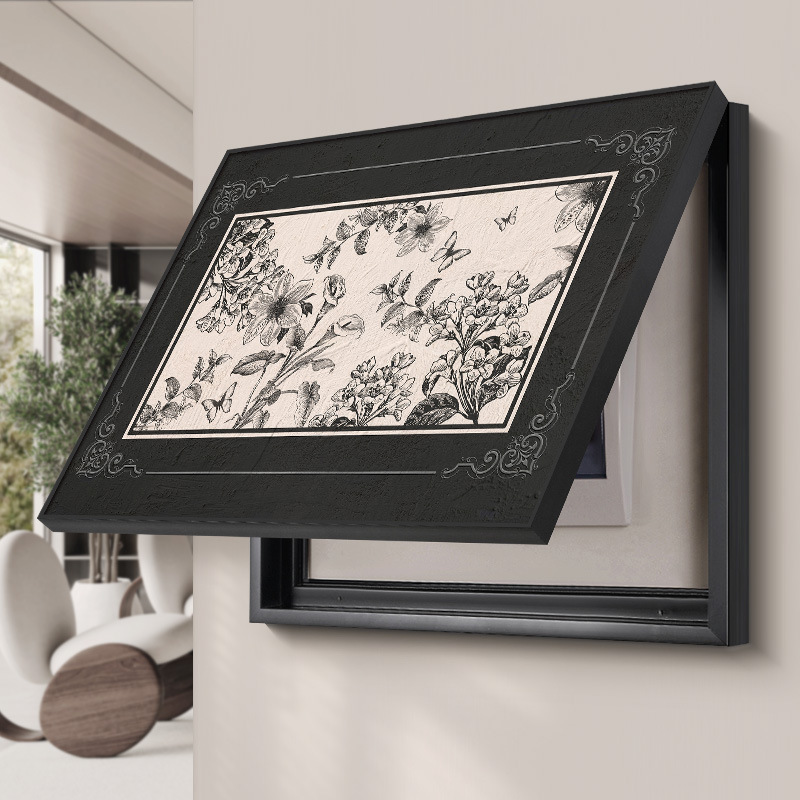 电表箱装饰画法式复古配电箱电闸箱遮挡挂画免打孔家用高级感壁画|undefined