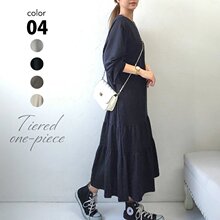 现货 跨境出口日本乐天ins亚马逊外贸日韩宽松拼接长款卫衣连衣裙