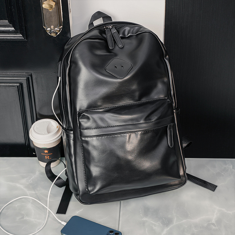 New Korean version casual student fashionable computer backpack, street trend men's bag_voghion.com