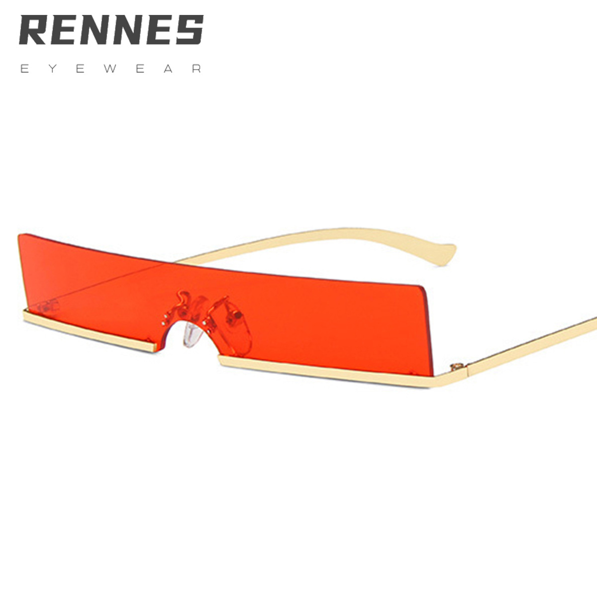 2021 nuevo Hip Hop gafas de sol de metal de borde estrecho europeo y americano pequeñas gafas de sol cuadradas Tang Yan mismas gafas de sol de moda