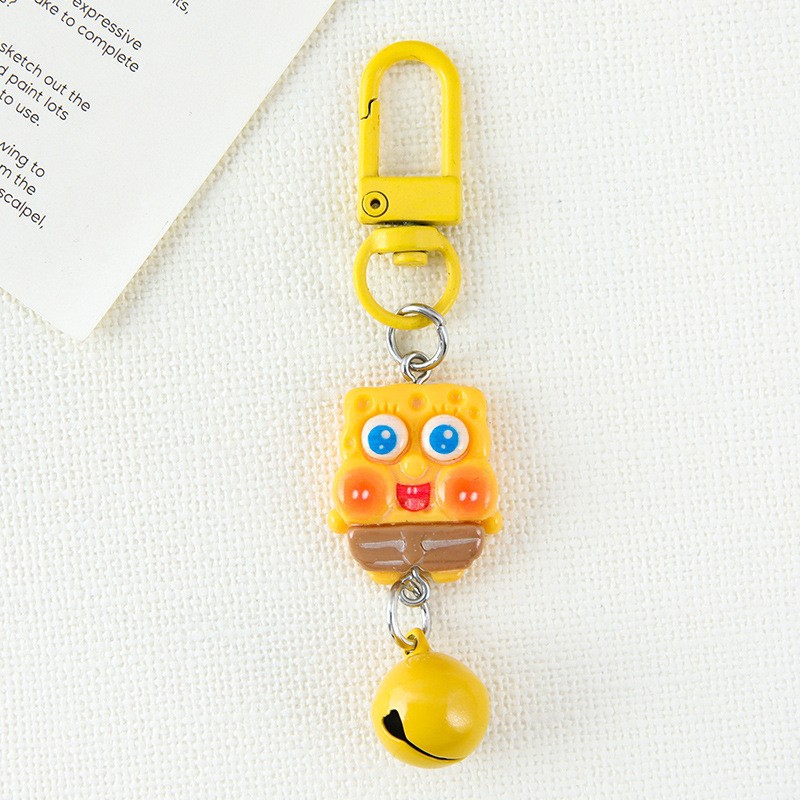 귀여운 캐릭터 키링/전신 스펀지 + 딸랑이