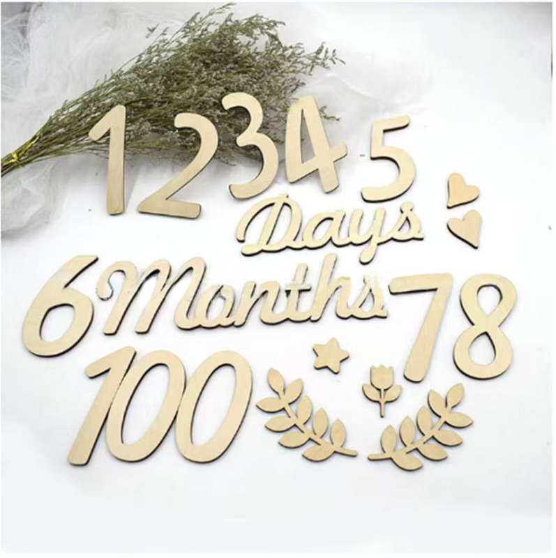 厂家直销森系ins风新生婴儿满月100天宝宝在家拍照生日百日道具背|undefined