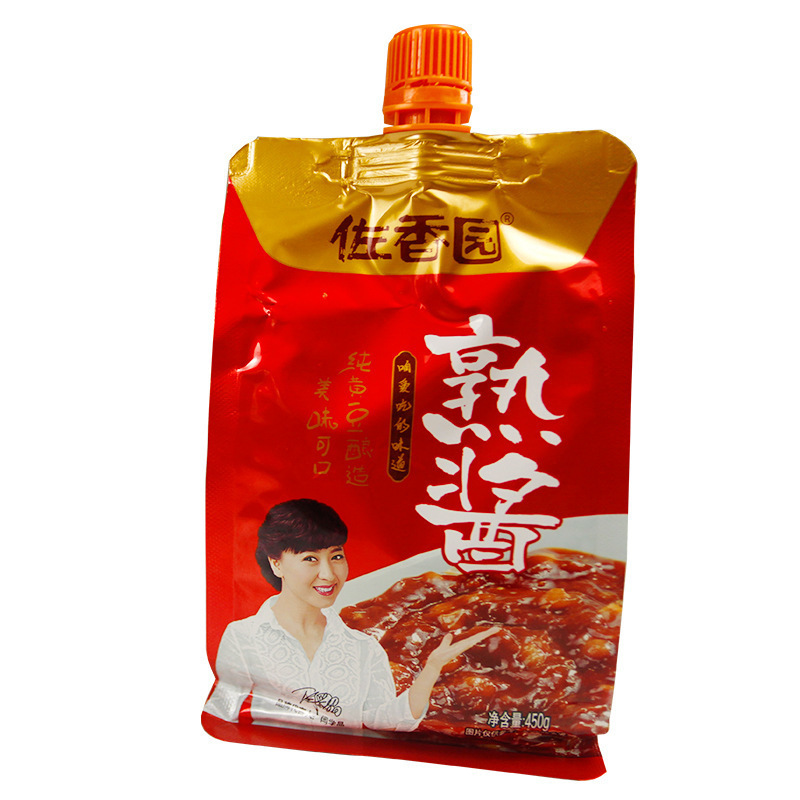 佐香园熟酱450gx3袋大酱东北黄豆酱拌面拌饭酱料蘸酱整箱包邮|undefined