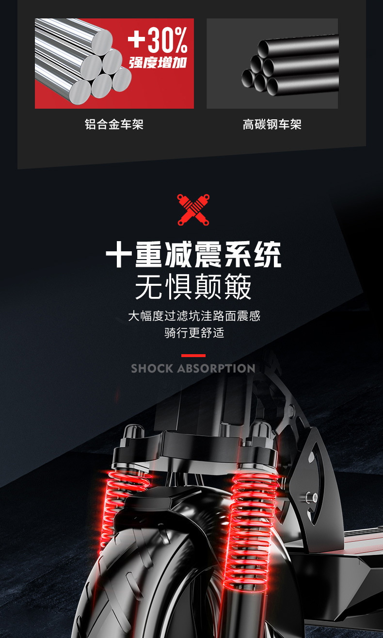 Manufacturer Wholesale Electric Scooters, Foldable Aluminum Alloy Electric Vehicles, Cross-Border Export, Long Battery Life