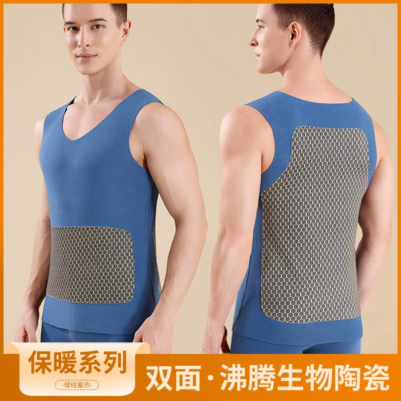 Мужской терможилет из немецкого двустороннего вельвета на осень и зиму, бесшовный, с лоскутным дизайном, подходит как верхняя одежда или как внутренний слой.