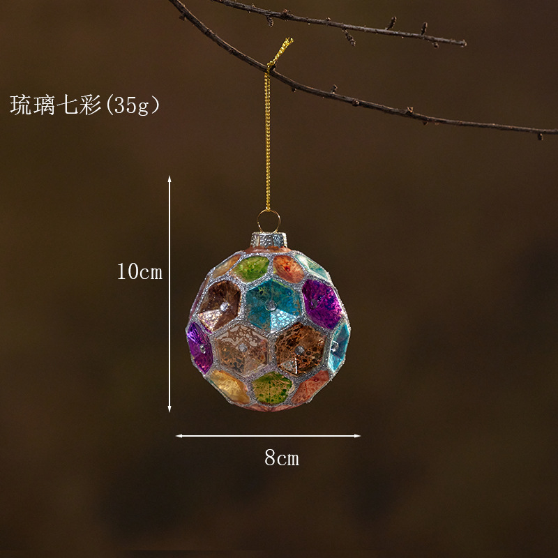 Bola de Navidad de vidrio, bola pintada de forma extraña, decoraciones de Navidad, colgantes, colgantes, escenarios, props, nuevos productos transfronterizos