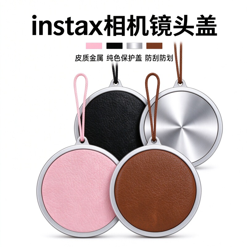 Suitable for Fujifilm Instax Mini Evo camera lens, aluminum alloy metal lens cover, scratch-resistant