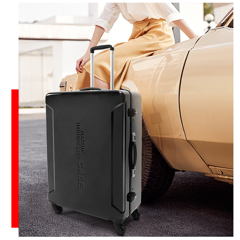 24 pulgadas lámpara de maquillaje caja de lámparas de varilla de tracción universal caja de maquillaje caja de herramientas de belleza de uñas multifuncional bolsa de maquillaje retro