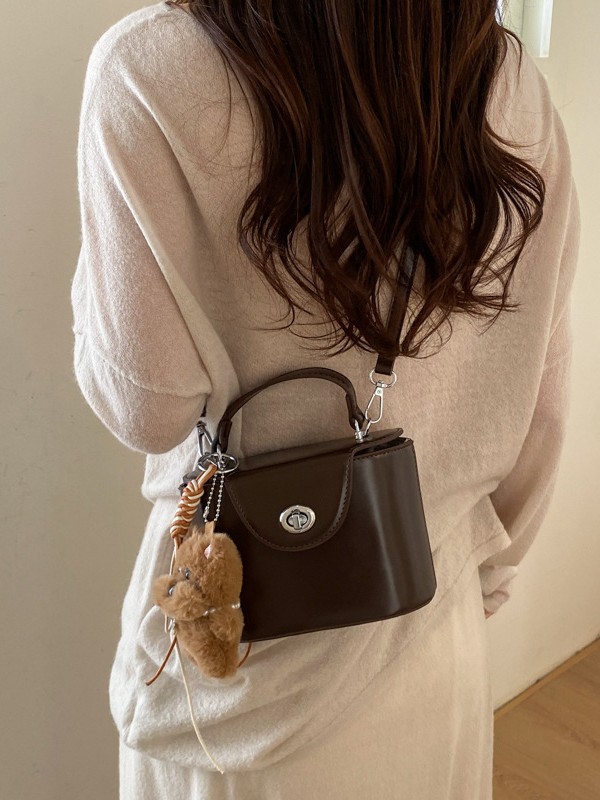 Nicho coreano caja de bloqueo de mano bolso pequeño para mujeres 2026 nueva moda exquisita versátil bolso de hombro