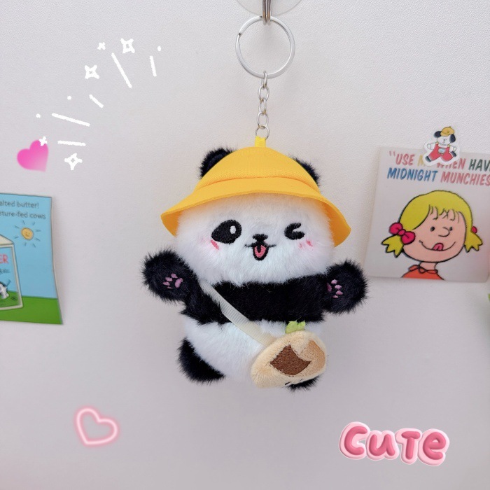 かわいい斜めショルダーバッグちまきのパンダのキーホルダーのペンダント|undefined