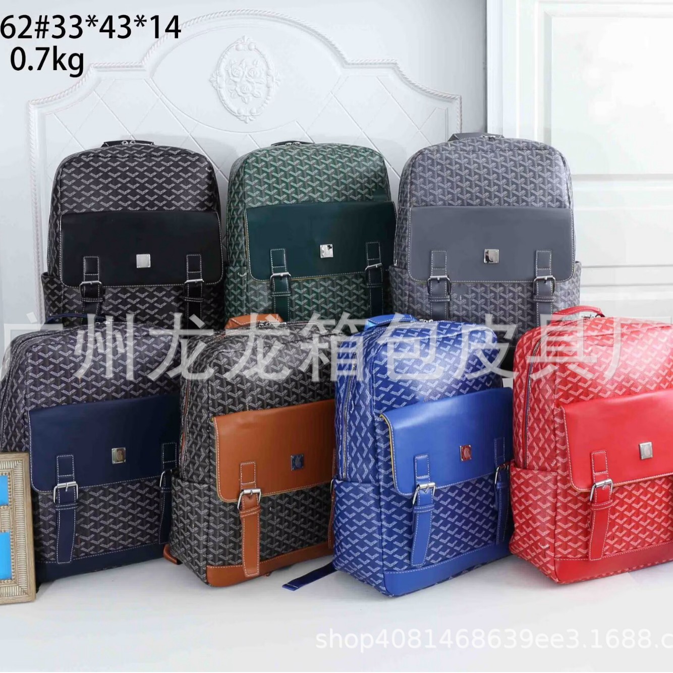 (Cross-border trading), men's trend capacious waterproof casual backpack