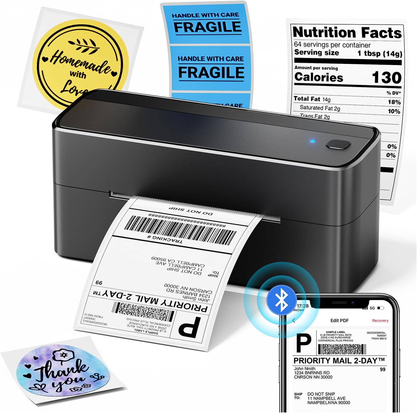 Phomemo (Cross-border trading), printer for commercial use, bluetooth