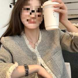 高级感流苏短款小香风粗花呢外套女秋季2026新款法式宽松气质上衣