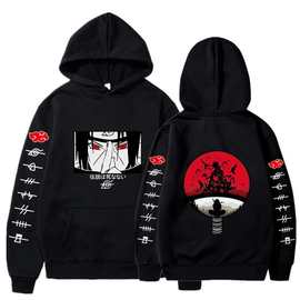 naruto hoodie火影忍者印花卫衣春秋连帽衫儿童成人连码上衣