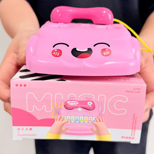 Moe Fun Piano Car Luminous Sound Baby Early Education Toy Simulated Telephone Car Kindergarten Children's Gift Hot Sale