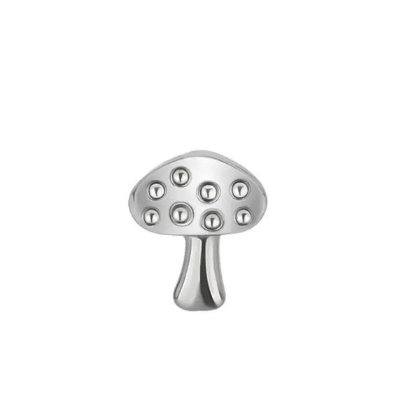 Titanium Natural Color Individual Ornament Head Mushroom