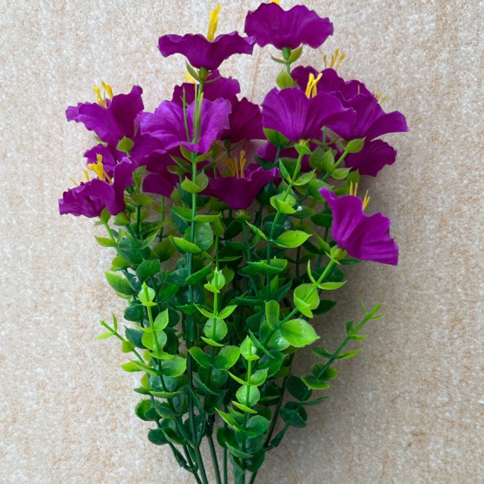 Transfronterizo Amazon simulación de eucalyptus flores falsas flores artificiales manijas de flores para el hogar jardín decoración de flores simuladas al aire libre