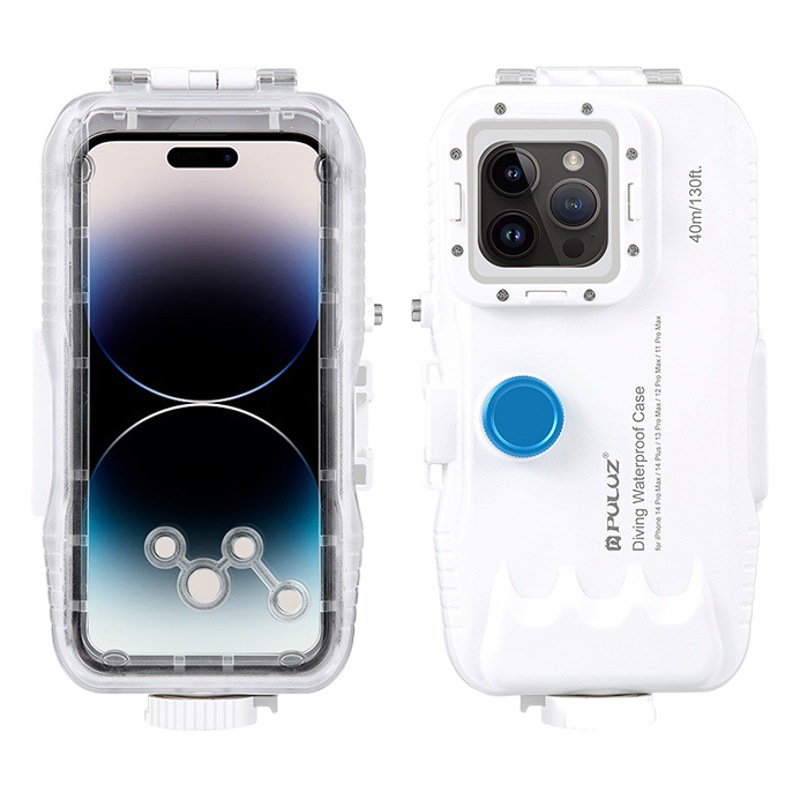 Funda de buceo PULUZ Fat Cow para Apple iPhone 16/15 Pro Max, 40m, sellada e impermeable.