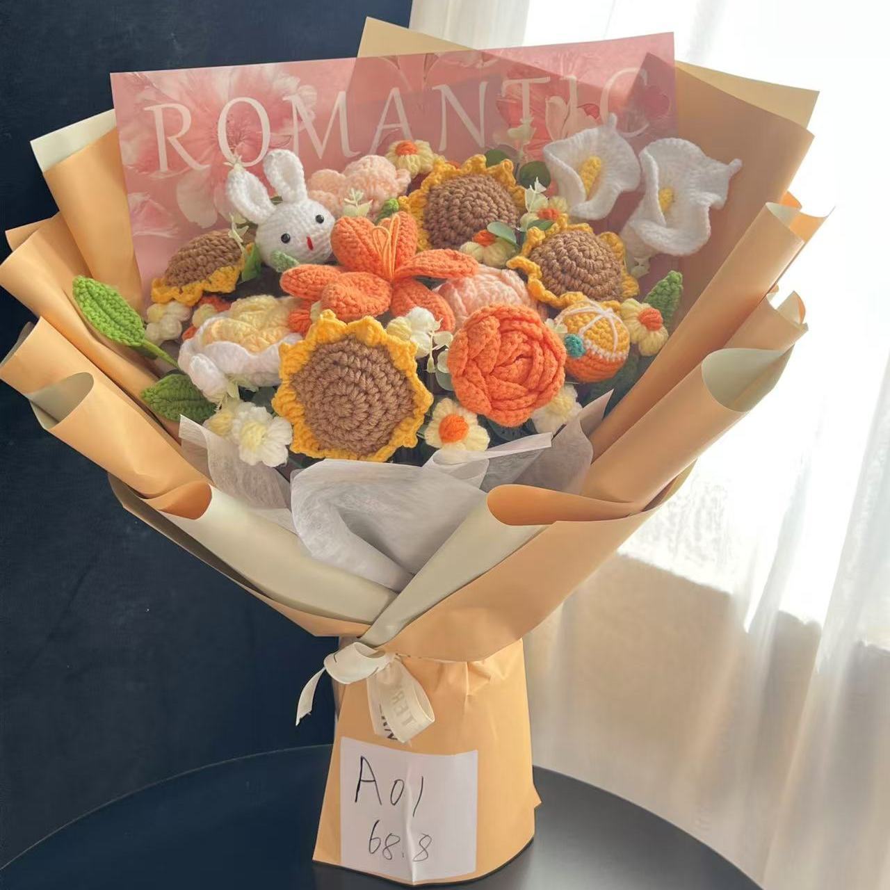 Extra large bouquet honeydew color