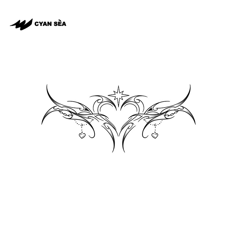 Herbal Tattoo Stickers Semi-Permanent, Hot Girl Waist Flower Totem Waterproof and Long-Lasting, Lower Abdomen Starburst Heart Personalized Tattoo Stickers Herbal Tattoo Stickers Semi-Permanent, Hot Girl Waist Flower Totem Waterproof and Long-Lasting, Lower Abdomen Starburst Heart Personalized Tattoo Stickers