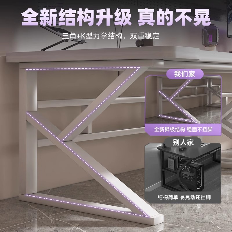 Escritorio para computadora de escritorio Escritorio para juegos blanco para el hogar Escritorio para el dormitorio Escritorio simple Banco de trabajo Escritorio de estudio para estudiantes