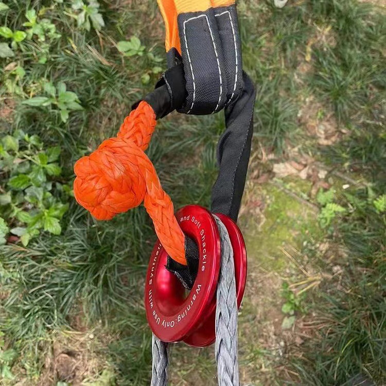 Trailer ring all kinds of outdoor off-road vehicle winch car large tension soft shackle emergency rescue snatch recovery ring