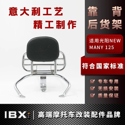 Decoration Modification, Safe and Sturdy – Motorcycle frame - silver-with-backrest