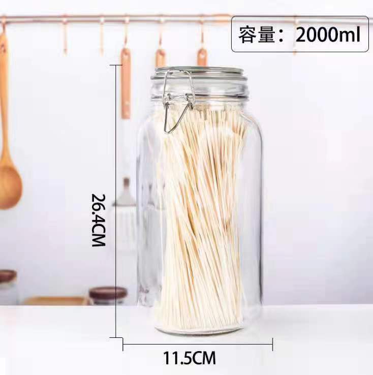 スポット密封バヨネット食品保存瓶透明ガラス瓶ワインピクルス瓶鮮度保持蜂蜜瓶ジャム瓶|undefined