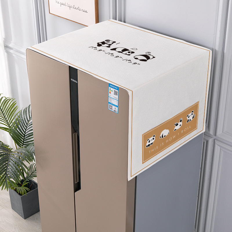 Refrigerator Cover, Washing Machine Cover, Single Door, Double Door, Simple Cartoon Design, Dropshipping, Factory Direct Sales