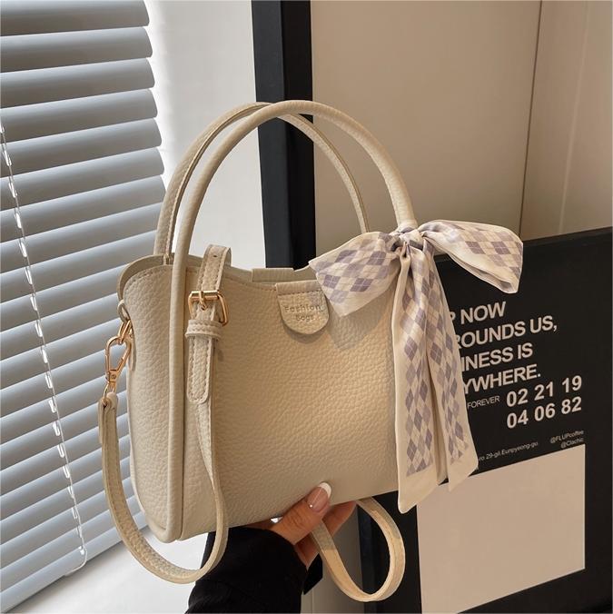 Bolso de Mano para Mujer, Estilo 2025, de Alta Gama, Simple, Moderno, Bolso de Hombro Coreano, Versátil y Popular, Tipo Cubo