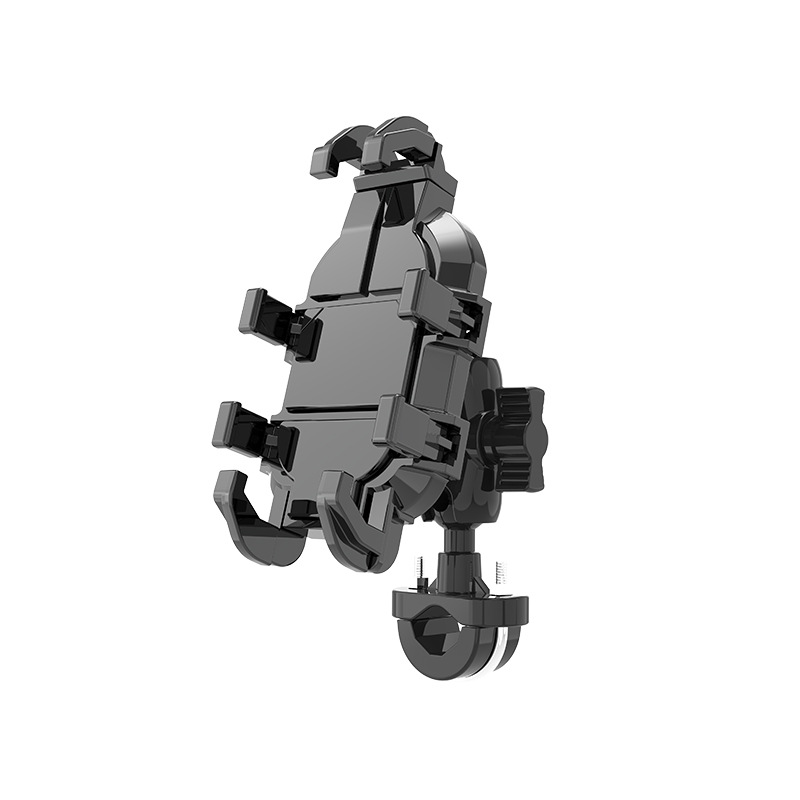 soporte de teléfono móvil transfronterizo de motocicleta de ocho patas soporte de navegación a prueba de choque para locomotora de vehículo eléctrico soporte de fijación de teléfono móvil de motocicleta