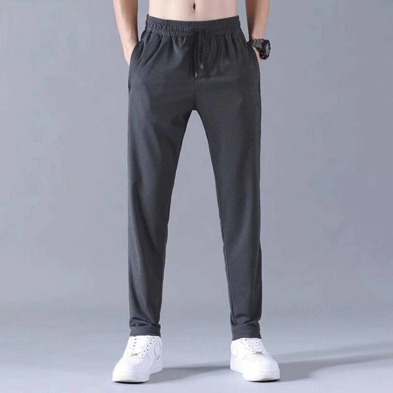 建設現場の作業服男性ズボン男性夏の氷糸仕事着の服夏の速乾通気超薄型|undefined