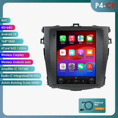DVD Navigation Corolla Toyota Corolla Large-Screen - wifi-version-quad-core-464g-with-carplay-97inch-suitable-for-06-13-toyota-corolla