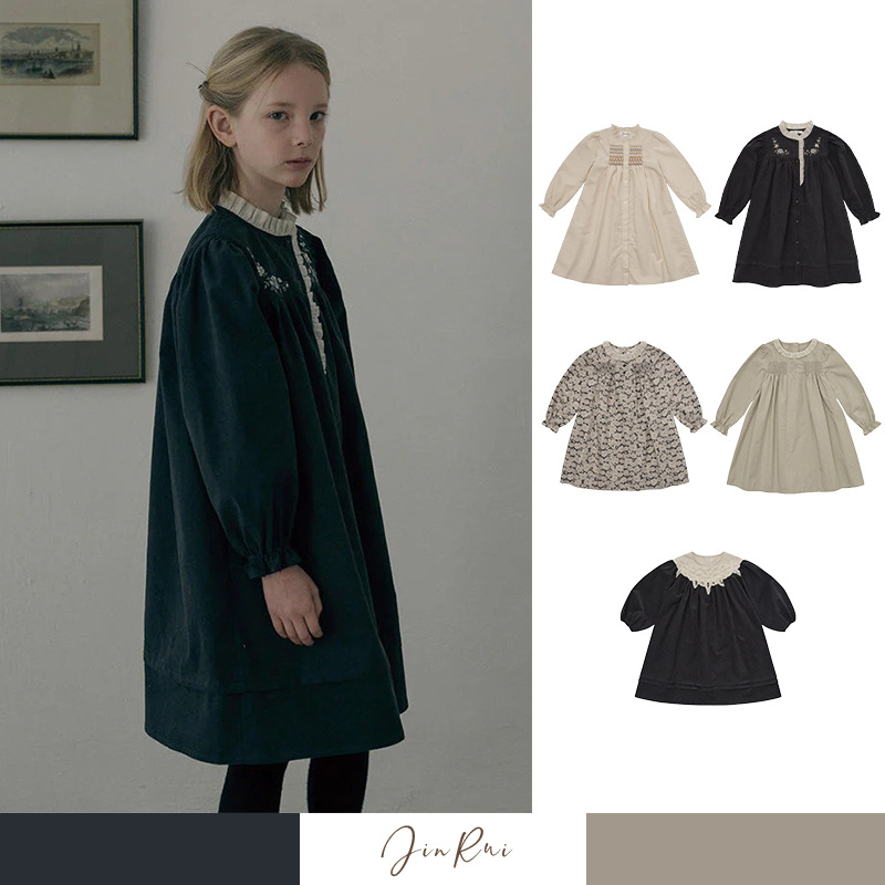 金瑞 Spring elegant dress, lace long-sleeve girl's to go out