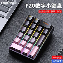 Ruiyi F20 デジタルメカニカルキーパッド有線 20 キーラップトップ外部ミニポータブル財務オフィス