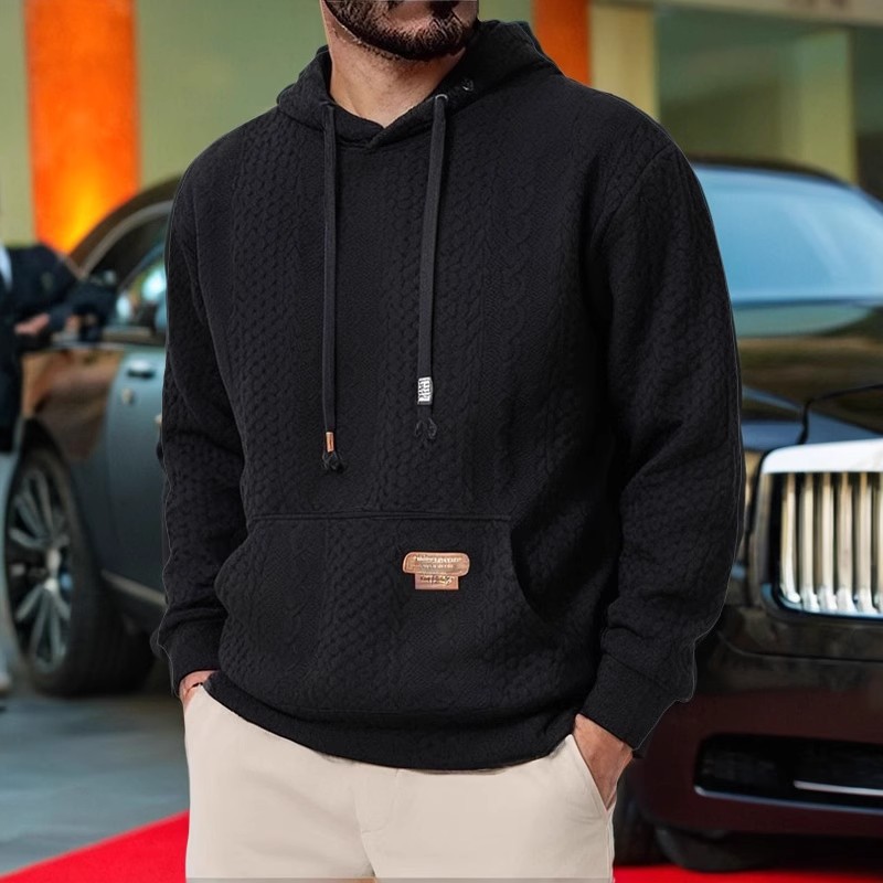 Herrenbekleidung neue Herbst- und Winter-Herren-Langarm-Kapuzenpullover lose Herren-Sweatshirt_voghion.com