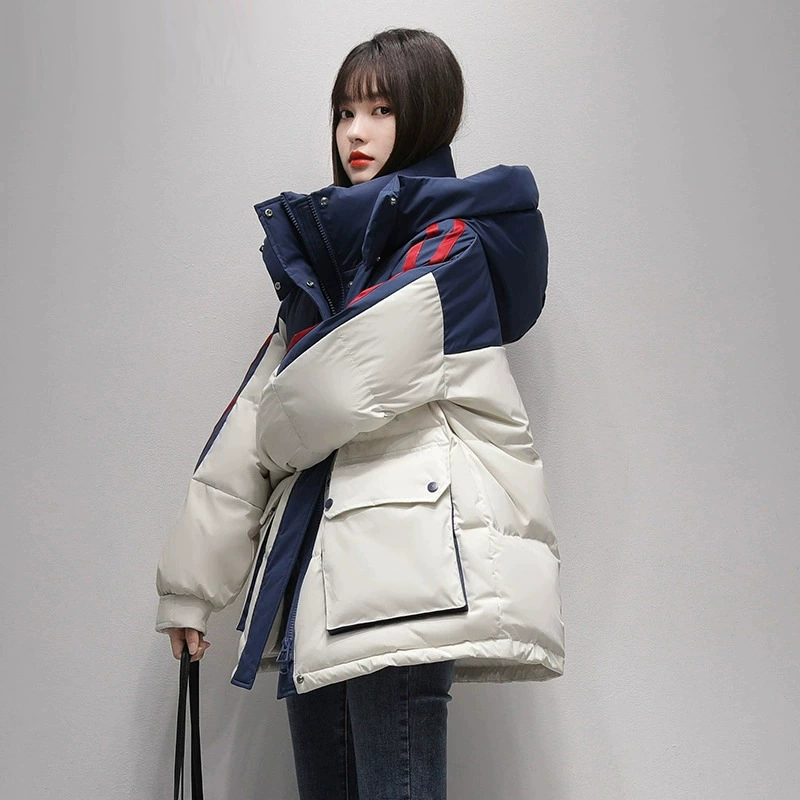 Winter short hoody, down jacket with down, 2023