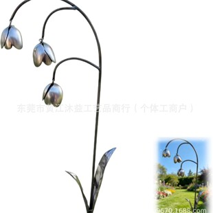 Metal Lily of the Valley Garden Decoration���ٰٺϻ��@�b�