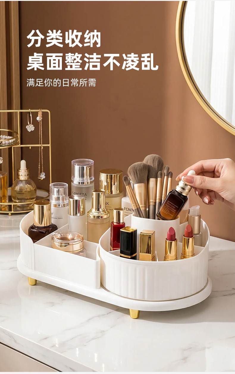Kosmetik-Aufbewahrungsbox drehbarer Lippenstifthalter