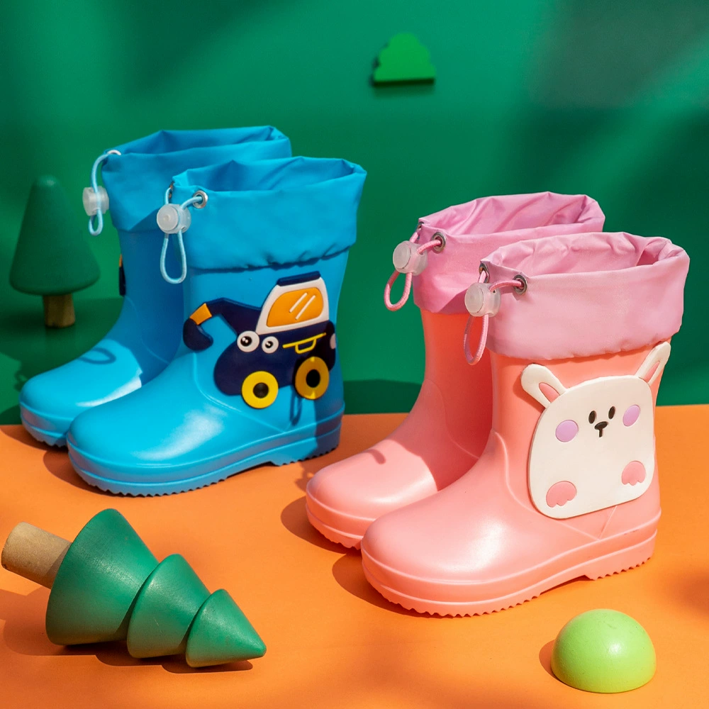 Летние детские дождевые сапоги для мальчиков Детские водонепроницаемые детские резиновые сапоги нескользящие дождевые сапоги для девочек