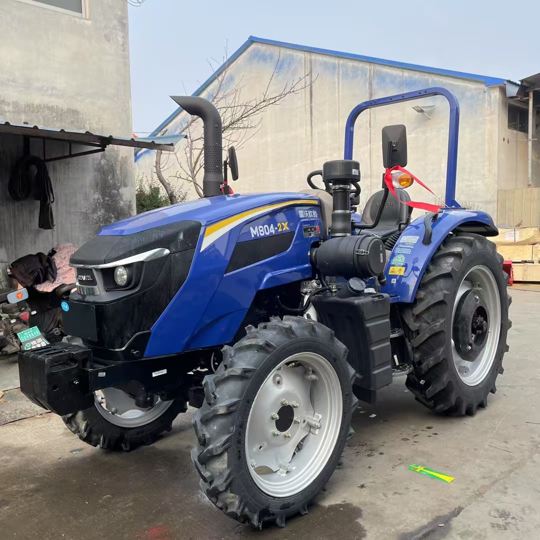 Tractor de cuatro ruedas Lovo M804-2X con motor Weichai, 80 caballos de fuerza, maquinaria agrícola grande para uso doméstico.