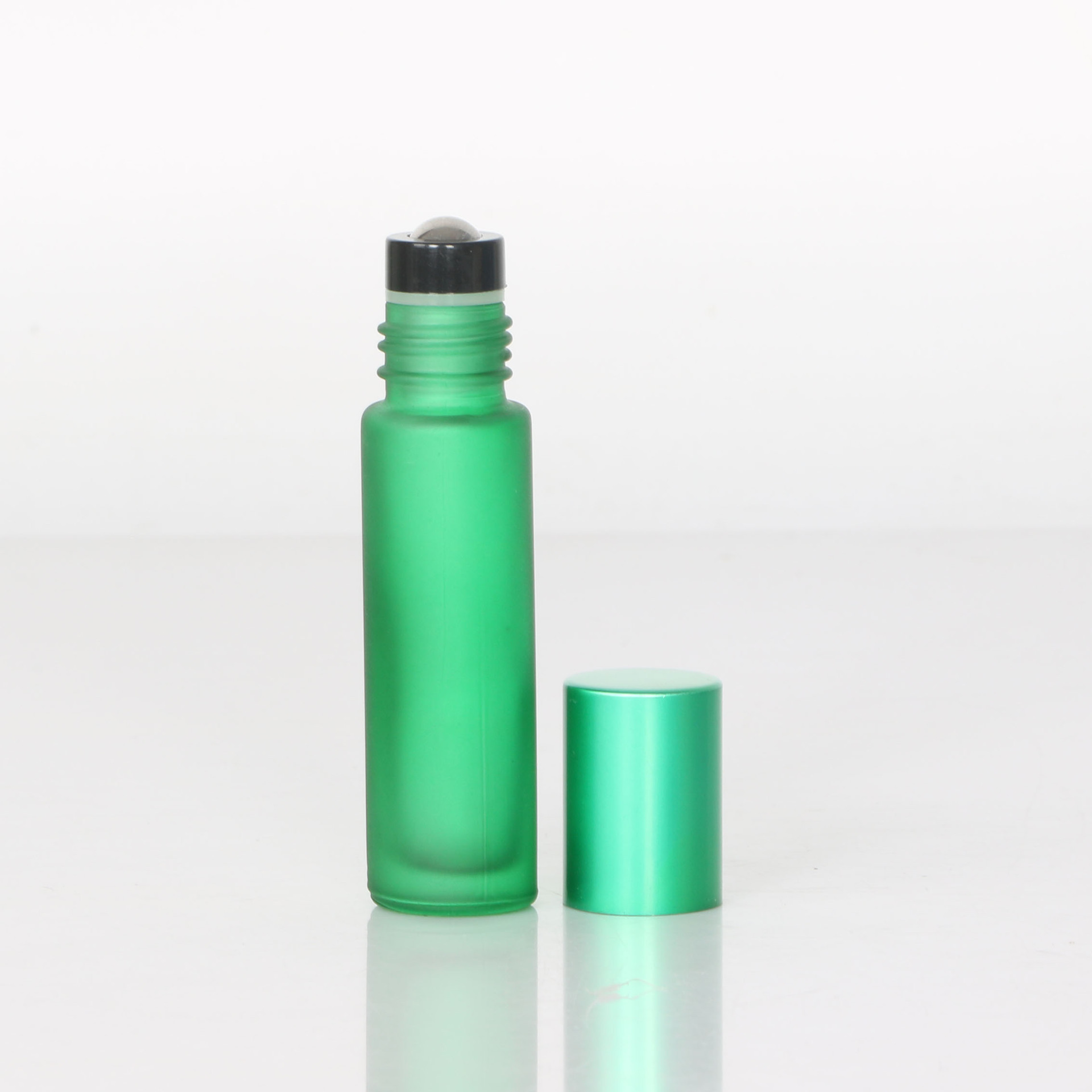 10ml botella de vidrio bola de color botella de cuentas de masaje de ojos perfume portátil aceite esencial cosmético sub-botella vacía