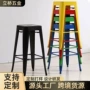 咖啡厅定制工业复古吧台凳