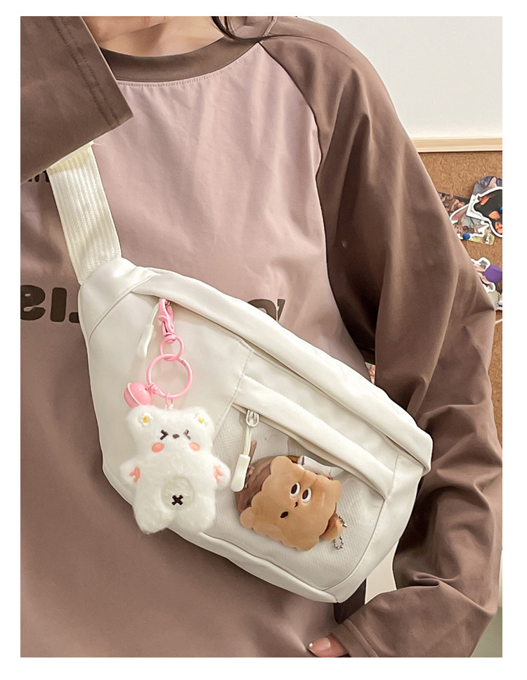 Japanese-style Instagram niche chest bags are selling well. Simple and versatile solid-color crossbody bags and Instagram student fresh single-shoulder bags are also selling well undefined
