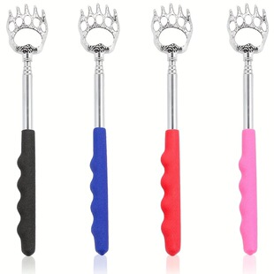 Bear Claw Stainless Steel Itch Scratchable Retractable Four-Section Portable Home Massager Without Asking for Old Man