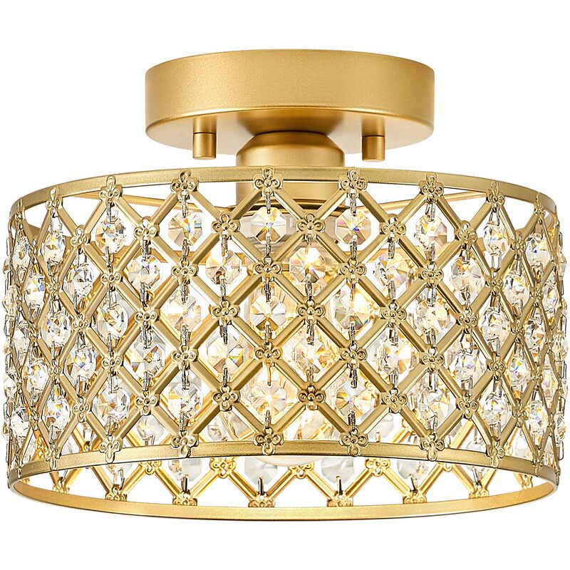 Amazon Crystal Ceiling Lamp Entrance Balcony Corridor Aisle Lamp Cross-Border Restaurant Lamp Zhongshan Wholesale Lamp