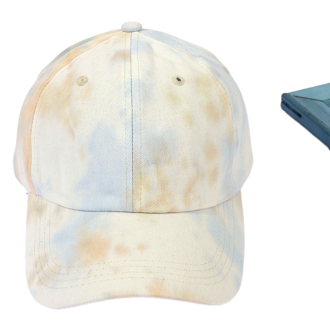 Nueva gorra de béisbol de color degradado teñido de corbata para hombres y mujeres de estilo coreano color de la calle gorra de primavera y verano sombrero de Sol de moda